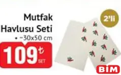 MUTFAK HAVLUSU SETİ 2'Lİ 30X50 CM fiyat ve kampanya bilgisi